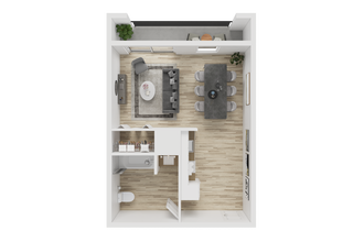 Studio 1 327 floor plan